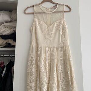 Cream Lace Dress